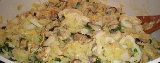 Шаг 14: желтого ризотто с морепродуктами