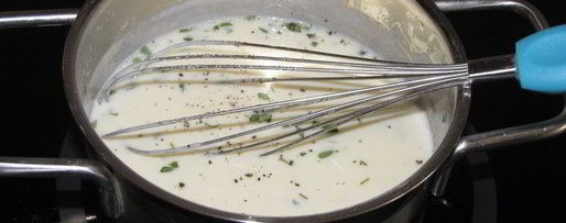 Шаг 3: белой рыбы, запеченной под белым соусом