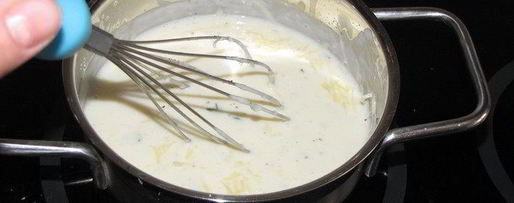 Шаг 4: белой рыбы, запеченной под белым соусом