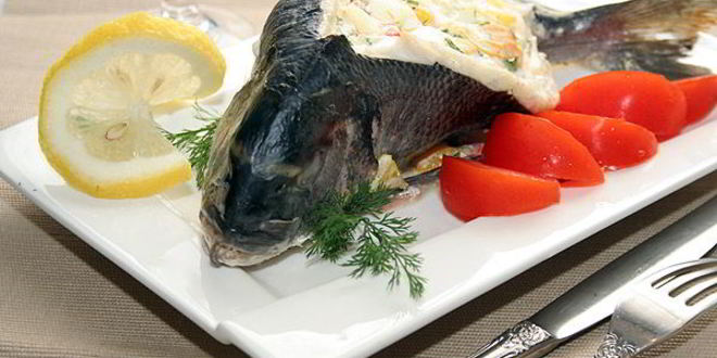 Рецепт дорады фаршированной сладким перцем