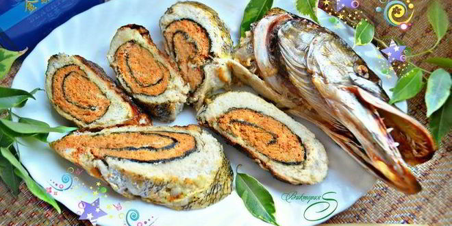 Рецепт фаршированной щуки в стиле фьюжн