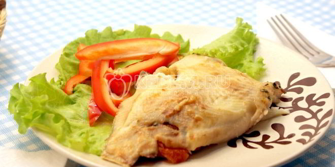 Рецепт камбалы с сыром фета