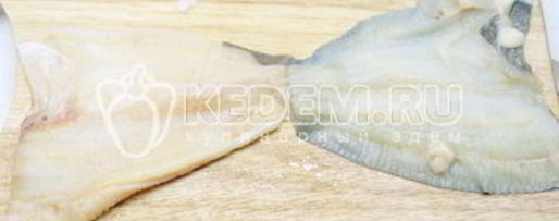 Шаг 2: камбалы с сыром фета