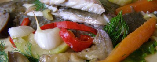 Шаг 2: камбалы в овощах