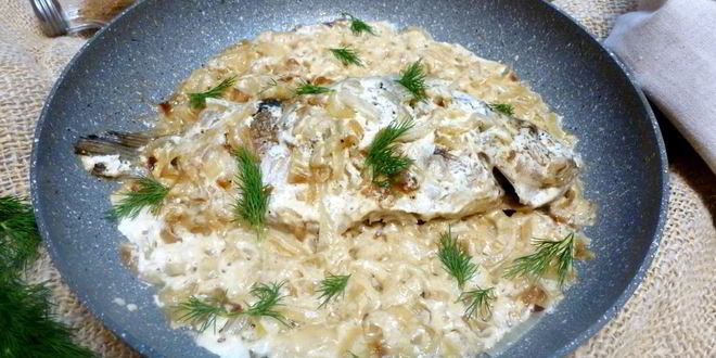 Рецепт карася в сметане