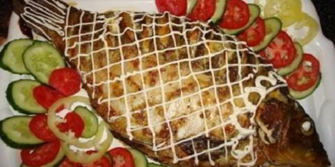 Рецепт карпа, фаршированного в духовке