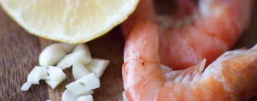 Шаг 2: креветок на гриле