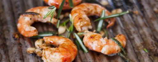 Шаг 4: креветок на гриле