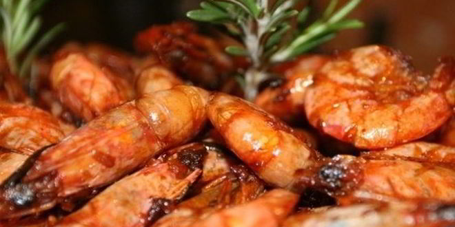 Рецепт креветок с розмарином