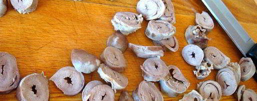 Шаг 3: креветок в белом соусе с сердечками