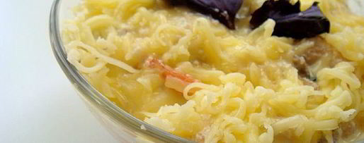 Шаг 5: креветок в белом соусе с сердечками