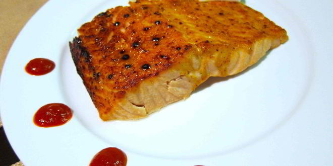 Рецепт лосося в горчичном соусе