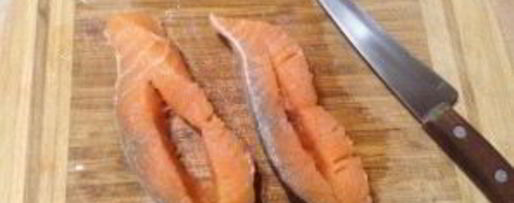 Шаг 1: лосося, запеченного с моцареллой