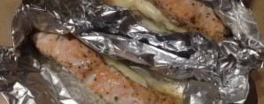 Шаг 6: лосося, запеченного с моцареллой