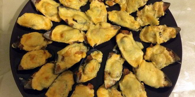 Рецепт мидий в раковинах в духовке