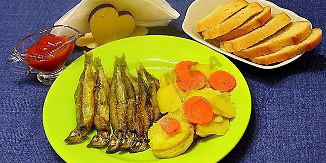 Рецепт мойвы с картошкой в духовке