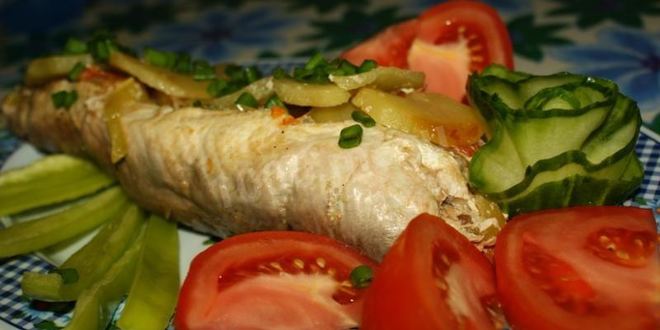 Рецепт морского сига запеченного в фольге