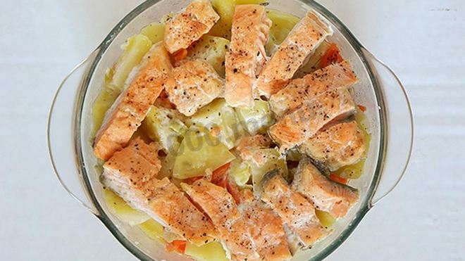 Рецепт Рыбы красной в микроволновке