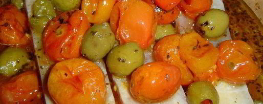 Шаг 5: рыбы по-итальянски, запеченная с томатами, оливками и каперсами