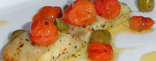 Шаг 7: рыбы по-итальянски, запеченная с томатами, оливками и каперсами