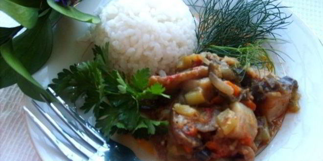 Рецепт рыбы, тушеной с овощами