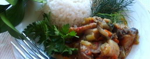 Шаг 2: рыбы, тушеной с овощами