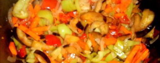 Шаг 5: рыбы, тушеной с овощами