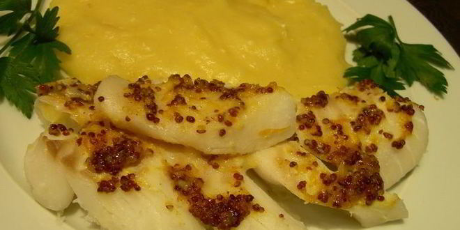 Рецепт рыбы в горчично-апельсиновом соусе