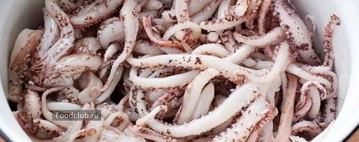 Шаг 2: щупальцев кальмара с овощами на гриле