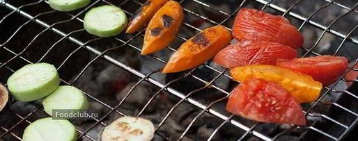 Шаг 5: щупальцев кальмара с овощами на гриле