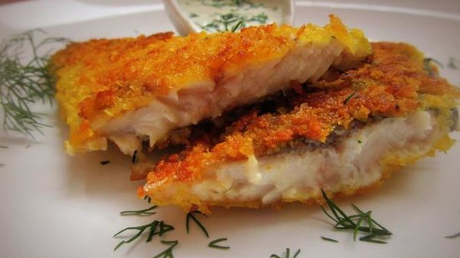 Рецепт Сельди жареной с имбирно-чесночным соусом