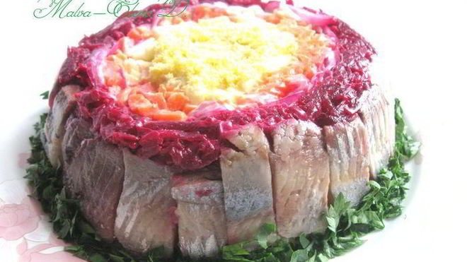 Рецепт Селедки без шубы Теплая зима