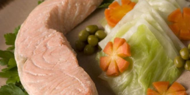 Рецепт семги отварной с гарниром