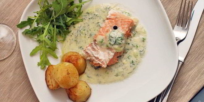 Рецепт семги в сливках