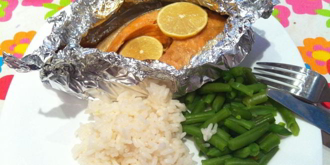 Рецепт семги, запеченной под соусом