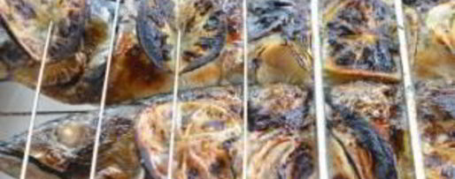 Шаг 3: скумбрии на углях