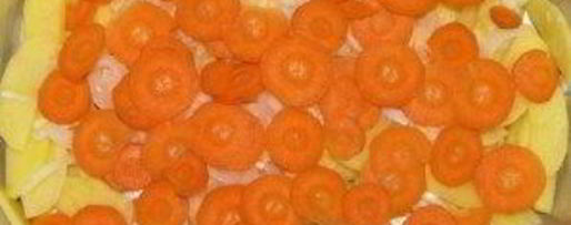 Шаг 7: скумбрии в духовке с картофелем