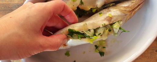 Шаг 5: судак фаршированный