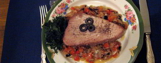 Шаг 10: тунца, запеченного с анчоусами и овощами