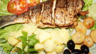 Рецепт Жареной дорады по-карибски