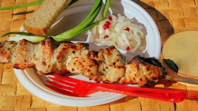 Рецепт Диетического шашлыка из индейки