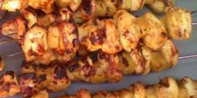 Рецепт куриного шашлыка по-гавайски