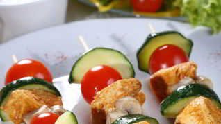 Рецепт Куриного шашлыка с овощами