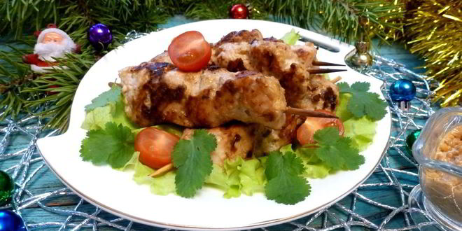 Рецепт куриного шашлыка в ореховом маринаде