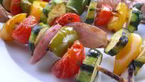 Рецепт Летних овощных шашлычков-гриля