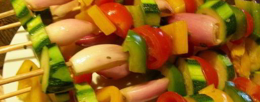 Шаг 6: летних овощных шашлычков-гриля