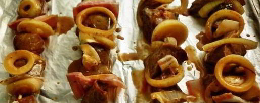 Шаг 3: печеночного шашлыка