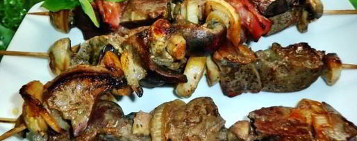 Шаг 4: печеночного шашлыка