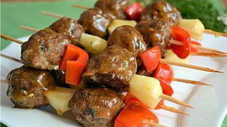 Рецепт Полинезийского шашлыка с ананасом