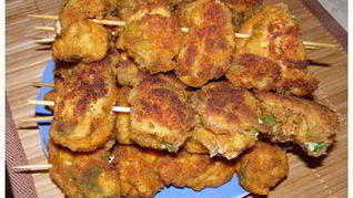 Рецепт Шашлычков из курицы в панировке